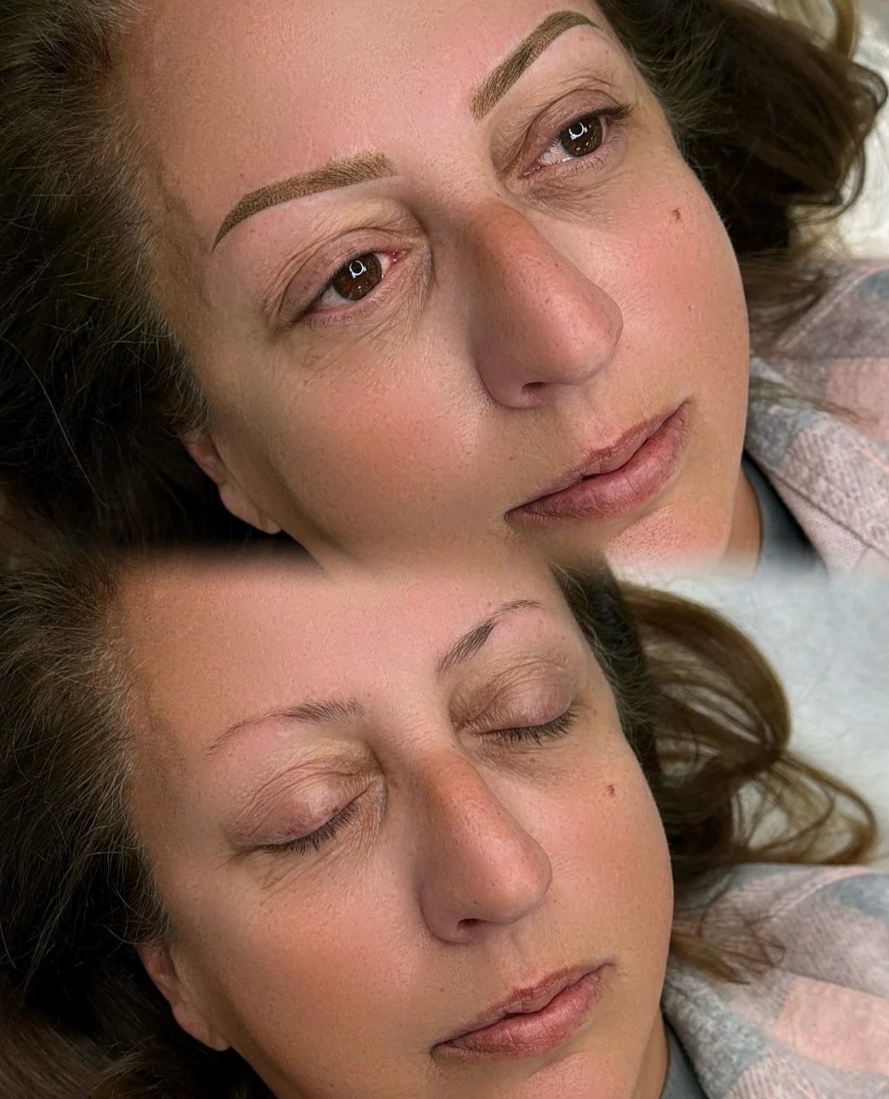 Transformation Tuesday 😍  My lovely client wanted a change with her brows, she never fills them in so we kept them thin and close to her natural shape and matched the color very closely to her hair and suitable for her skin tone!